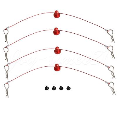 4PCS Body Clip Pin Steel Wire Quick Release RC1:10 N10259R with Screws