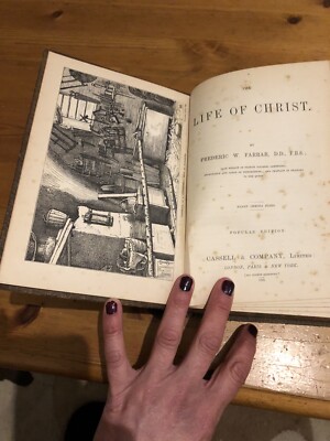 1883 / DAS LEBEN CHRISTI / F W FARRAR / POPULÄRE AUSGABE / BIBELINTERESSE