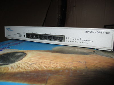 Nortel Networks BayStack 60-8T Hub 10/100 Mbps Fast Ethernet - Excl PSU