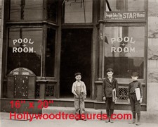 Shooting Pool Pool Pool Hall News Boys Billiards Poster 16" x 20" Photo