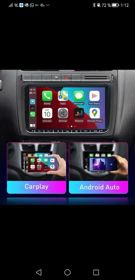pantalla android 2+32G VOLKSWAGEN - Imagen 2 de 3