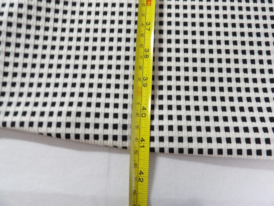 Vestido Talbots Talla 14 Cambio Línea A Negro Blanco Rejilla Cuadros Guinga Modesta Cápsula Foto 4 de 4