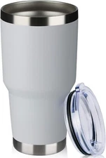 30oz Tumbler Double Wall Vacuum Insulated Travel Mug, Stainless Steel with Lid