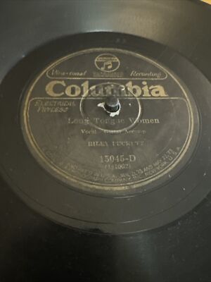 Columbia 78 RPM Riley Puckett - Long Tongue Women 15045-D V-