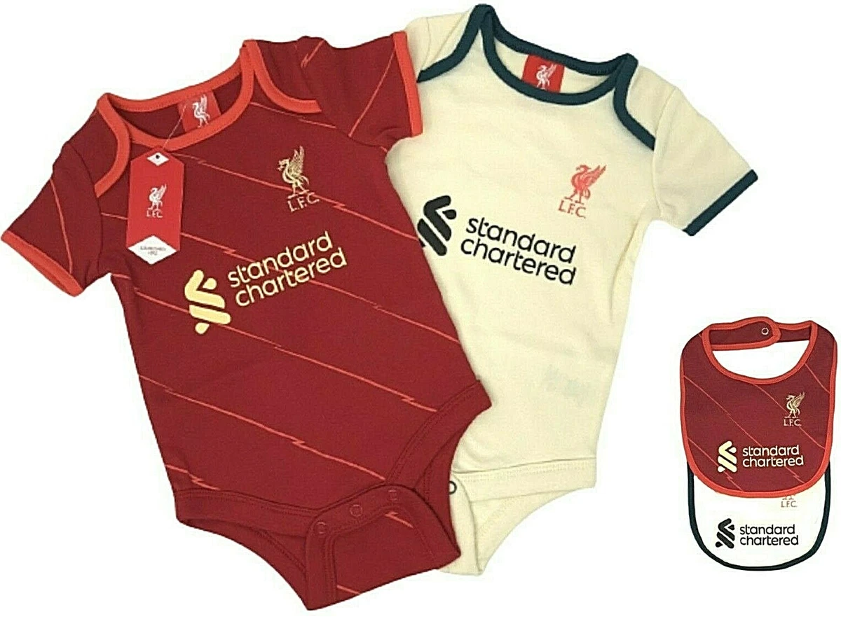 LIVERPOOL FC BABIES FOOTBALL KIT BODY PRAM SUIT BABY GROW x 2 | eBay