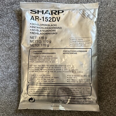 Sharp AR-152DV Entwickler schwarz 170g AR152DV Brandneu Qualitätsprodukt NEU