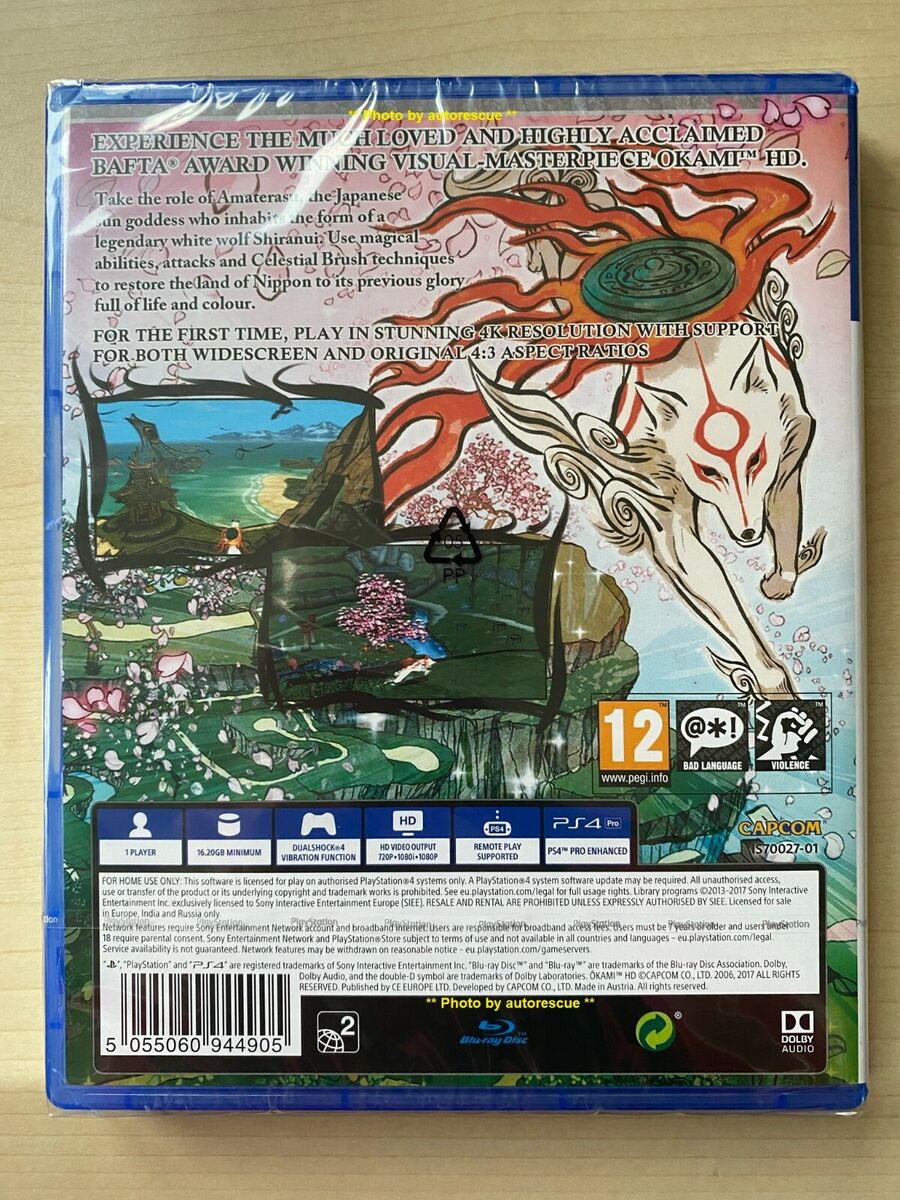 OKAMI HD 'New & Sealed' Playstation PS4 5055060944905