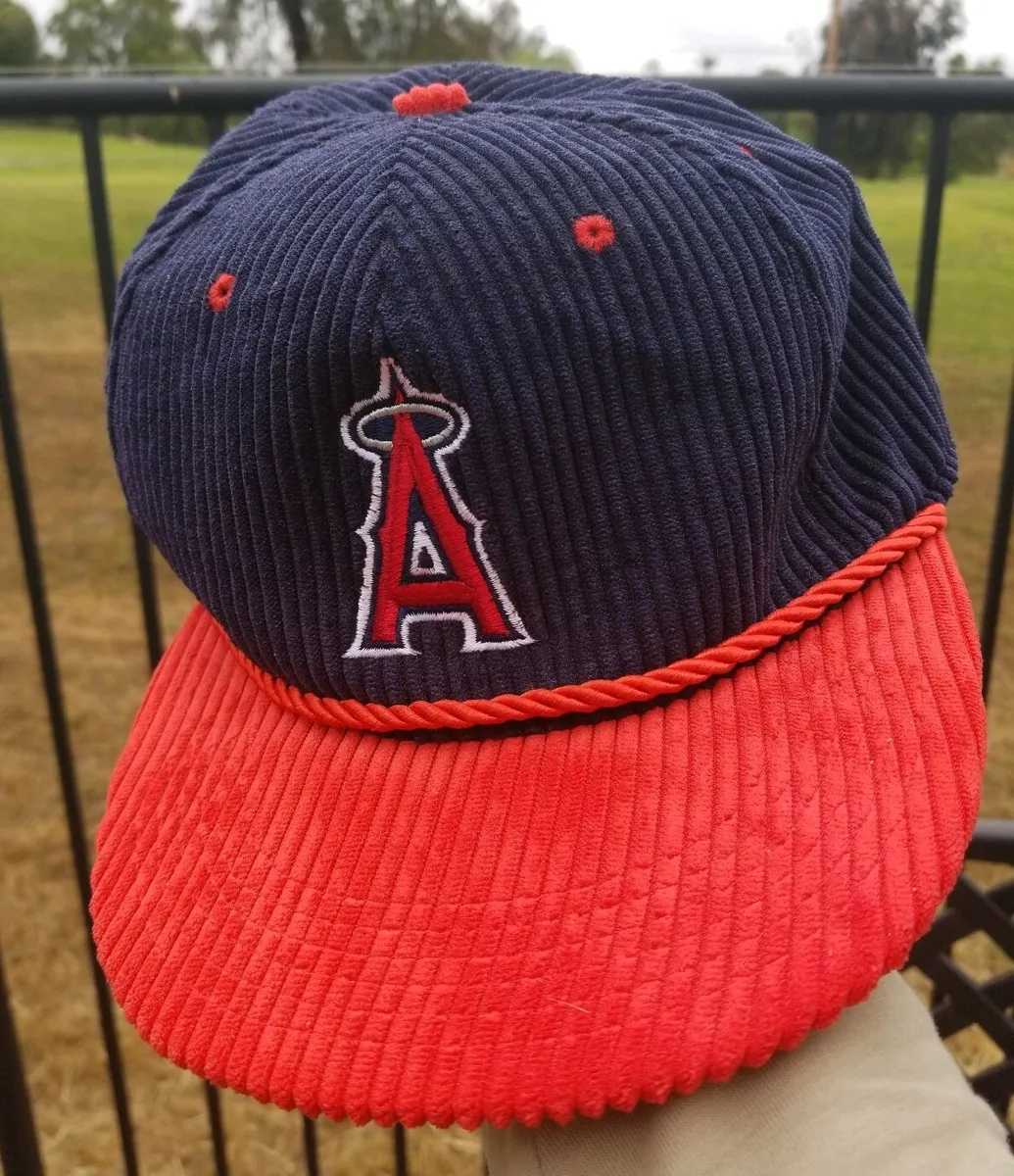 Los Angeles Angels Corduroy Baseball Snapback Hat SGA Farmer John Cap