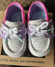 Sperry Kid's Intrepid Crib Jr Boat Shoe Baby Girl Size 2 NIB