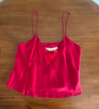 Gold Label Victoria  s Secret Red Silk Spaghetti Strap Camisole