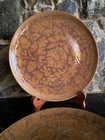 2 pc Red Wing Pottery Dinner Plate Kashmir Acorn Oak Leaf 10.25” MCM VTG 215 345