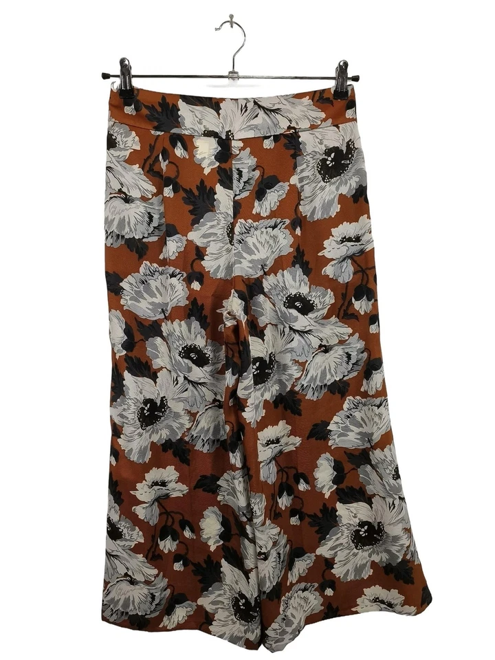 ZARA WOMAN Jupes-culottes Dames Jupe T EU 38 brun-gris clair style décontracté - Photo 2/4