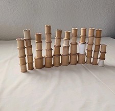 Empty Thread Wooden Spools 47pcs Unfinished Wooden Spools for Crafts and Sewing
