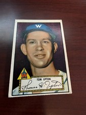 1952 Topps Red Back #71 Tom Upton Rookie Card. VG. rookie card picture