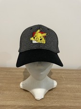 POK MON Pikachu Grey Cap Hat One Size Adjustable New With Tags