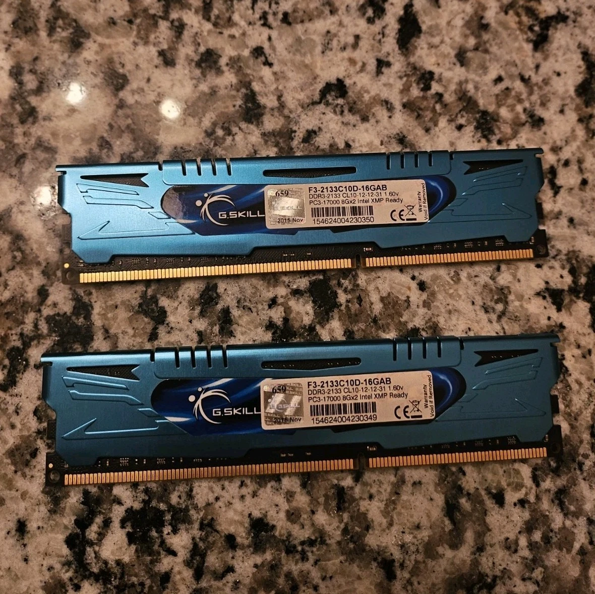 G.SKILL DDR3-2133 8GB×2枚 (16GB) G.SKILL 2 x 4GB DDR3 2133 Desktop DIMM RAM PC3-17000 RipjawsX
