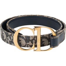 Christian Dior Trotter Monogram CD Buckle Bel...