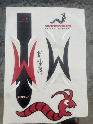 Cricket Bat Stickers embossed