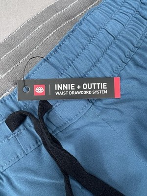 686 Men's ATP Stretch Performance Jogger Pants Blue Ash DWR