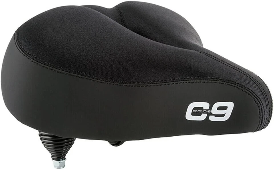 Durable Cruiser Saddle Black Lycra Select Foam 10.5"x10.75" Vibration Absorb - Image 2 of 3