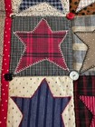 Vintage Americana Handmade  Applique Country Stars  Quilt 25x24  #246 — photo 2
