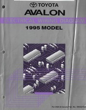 1995 Toyota Avalon Electrical Wiring Diagram Service Manual Contents nice shape