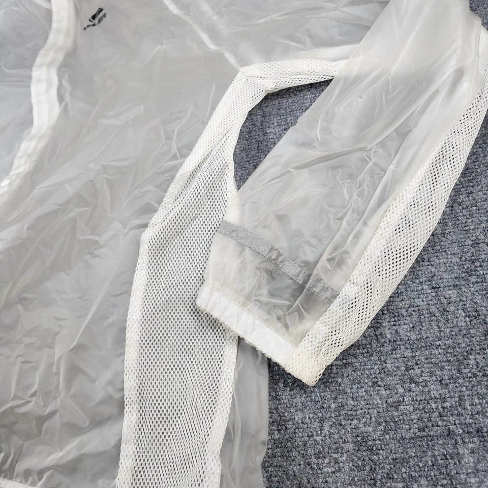 VINTAGE Voler Cycling Jacket L Raincoat Unisex Clear Translucent Windbreaker - Image 2 of 4