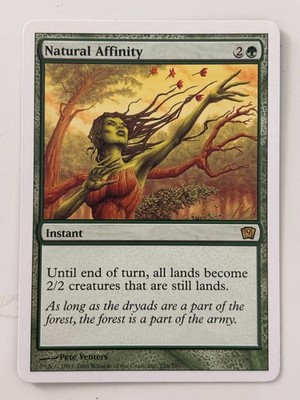 Natural Affinity 9th Edition Light Play MTG Magic the Gathering