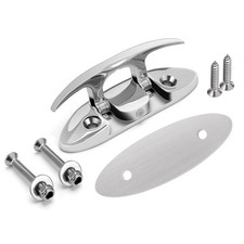 Boat Folding Cleat 4-1/2" 316 Stainless Steel Marine Flip Up Dock Cleat