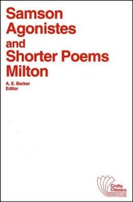 Samson Agonistes and Shorter Poems - Paperback By Milton, John - VERY GOOD