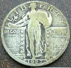 US 1927-S Standing Liberty Quarter  **