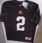 NEW Majestic Cleveland Browns Johnny Manziel Large Tee Shirt