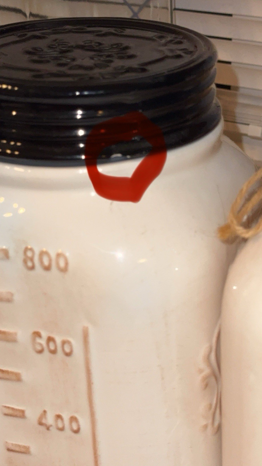 FARMHOUSE Young's Inc. Ceramic Cookie Jars Storage Canisters with Lids Set Of 6