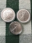 walking liberty silver dollars 1 oz lot of 3 2005,2016,2016