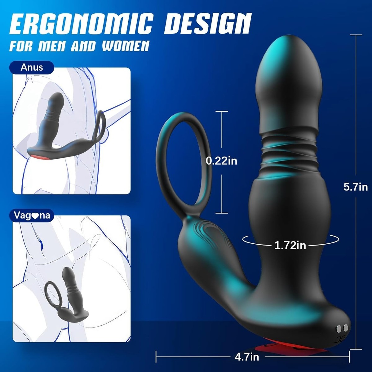 beisar prostate massager anal vibrator Fifty Shades of Grey Silicone Butt Plug - buy at Galaxus