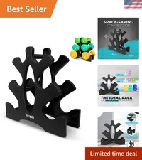 Total Body Workout 5 lb Neoprene Dumbbells with Innovative Non-Slip Design Rack