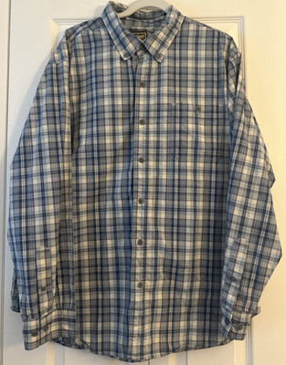 C.E. Schmidt Workwear Mens Shirt XL Long Sleeve Plaid Button Down Casual Work