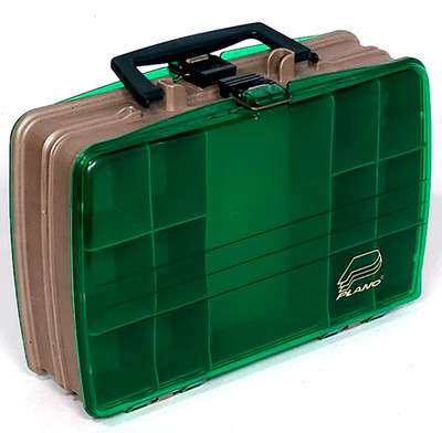 Plano Magnum Two-Sided Tackle Fishing Craft Box 1120 USA Green 22 Compartments