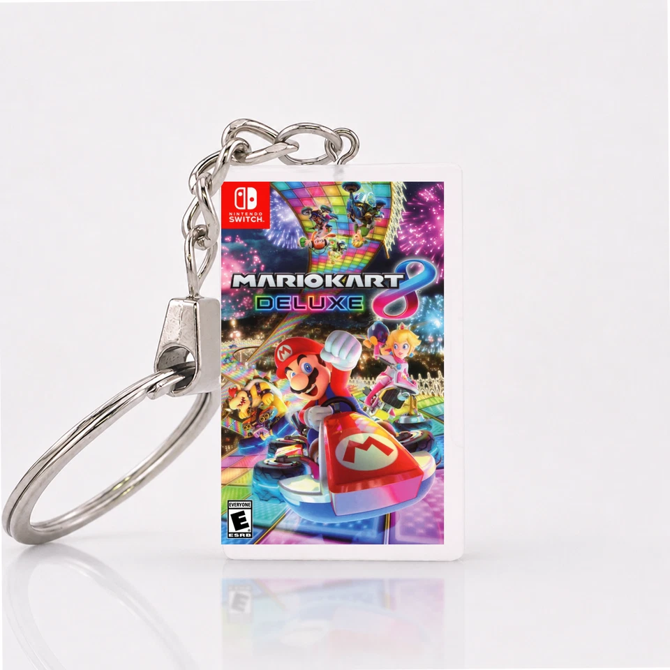 Nintendo Switch Miniatur Spielhülle Schlüsselanhänger Spieleauswahl Geschenk - Bild 2 von 4