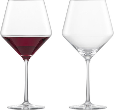Pure Burgundy Red Wine Glass (Set of 2), Burgundy Glasses for Red Wine, Dishwash