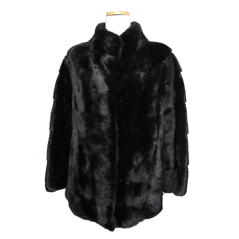 Giacca pelliccia visone donna nera Macao altra marca 55 125880900