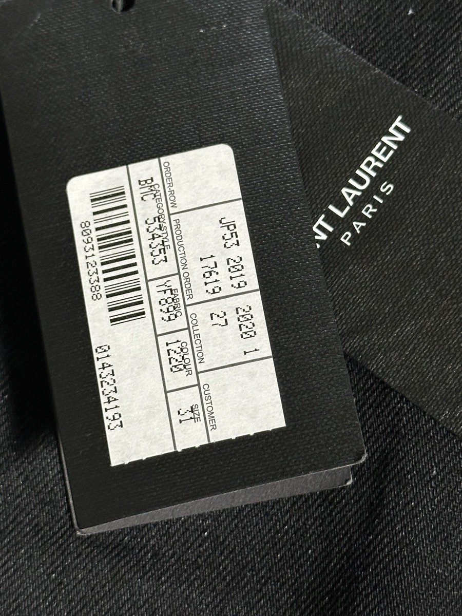 saint laurent designer jeans - Black - Size 31  View 3