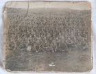 WW1 Australian larger photo of about 300 men. Drummer in front. Early war photo.