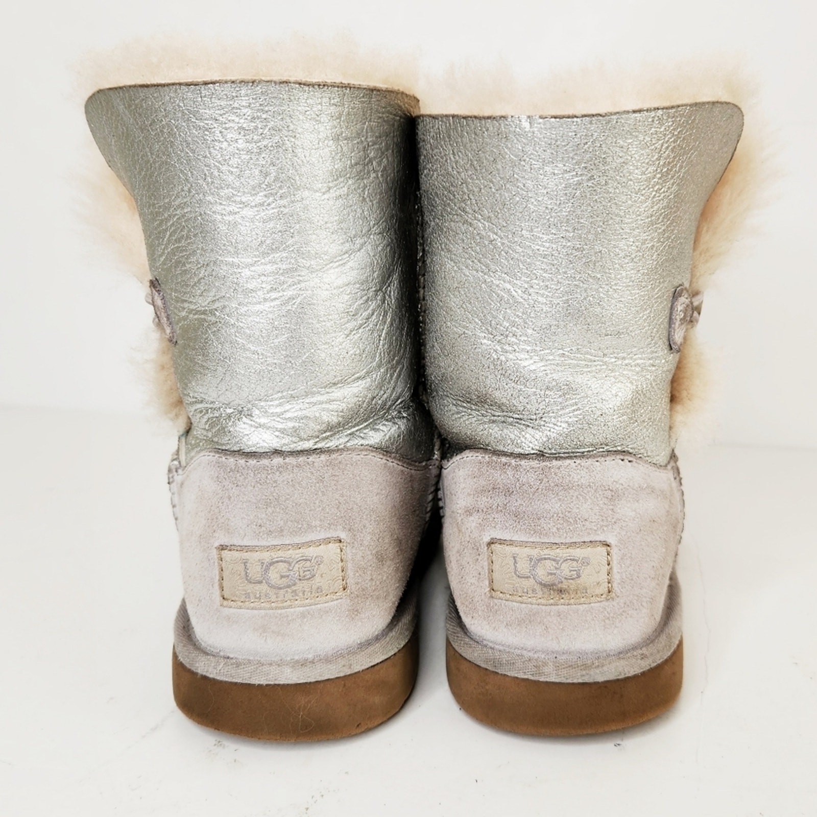 Ugg Bailey Button Boots Silver Metallic Women's S… - image 6