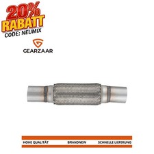 Flexrohr mit 2 Schellen 50x200/320mm für Mercedes Audi  VW Edelstahl Universal