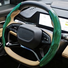 New Carbon Fiber Car Steering Wheel Cover Universal 15 Inch Breathable Anti Slip New Carbon Fiber Car Steering Wheel Cover Universal 15 Inch Breathable Anti Slip