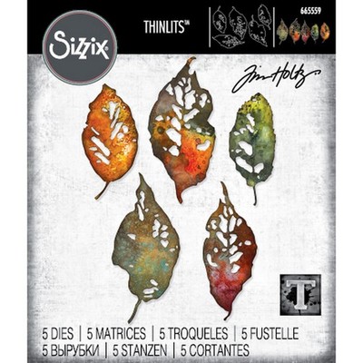 Sizzix Die Set 5pcs Leaf Fragments by Tim Holtz