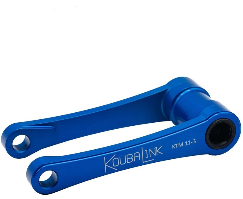 Kit abaissement de siege KOUBALINK 25,4 mm en aluminium anodise bleu Husqvarna