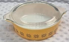 Vintage Pyrex Town & Country 1 Pint Dish W/Lid #471 Casserole Baking Bowl Read