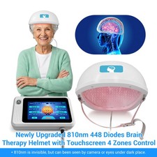 810nm 448 LED NIR Light Therapy Helmet Deep Tissue Penetration for Brain Health